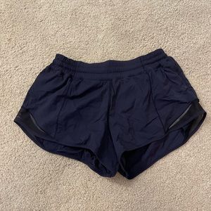 Navy blue size 6 lululemon shorts